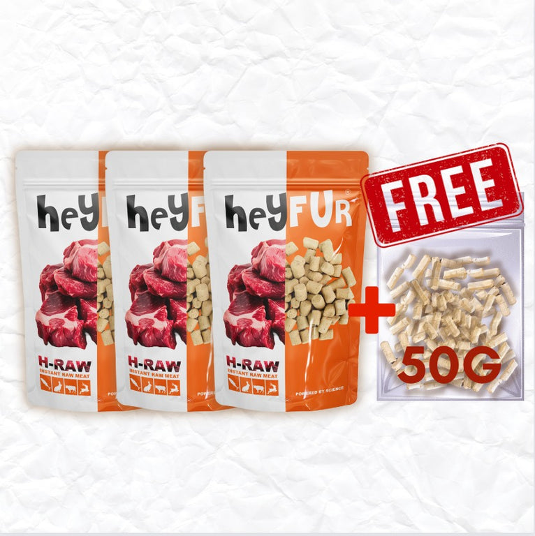 H-RAW[4 IN 1 MEAT]FUNCTIONAL FREEZE RAW MEAT [140G]